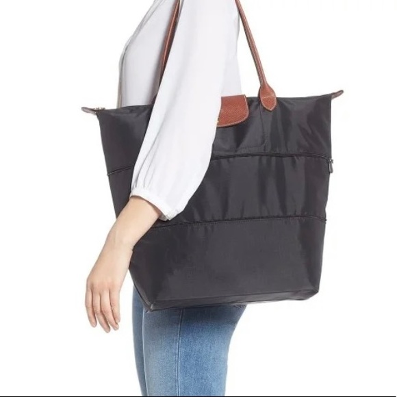longchamp bag expandable tote